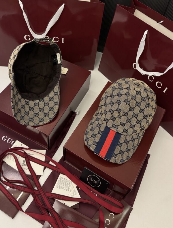Casquette Gucci Gris banda avant