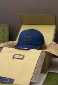 Casquette GG bleu triple A